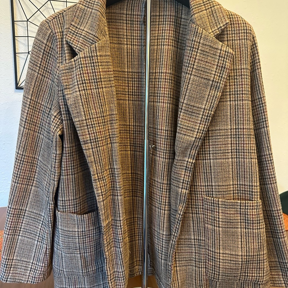 Plaid Blazer Jacket